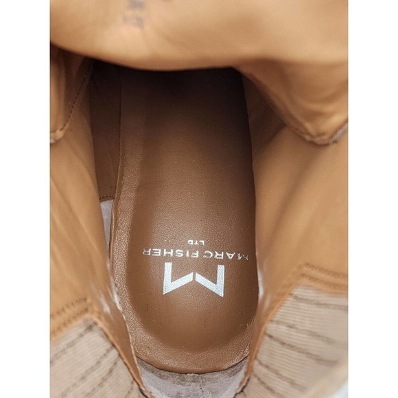 Marc Fisher LTD Izzie Weather Boot Lugsole Double Lace Women Natural Sue… - Picture 11 of 11